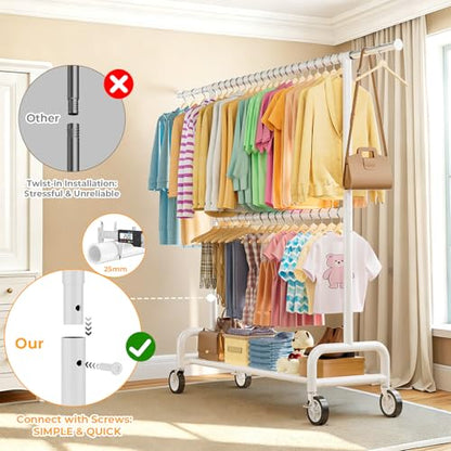 Heavy Duty Clothes Rack Load 860LBS