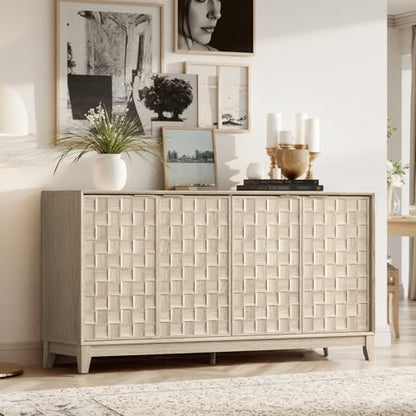 60" Sideboard Buffet Cabinet with Storage