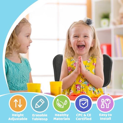 Kids Table and 4 Chairs Set for Ages 3 (5 Count)