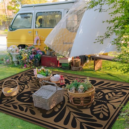 Outdoor Rug 5'x8' Waterproof Plastic Rugs for Patio (40 Sq Ft)