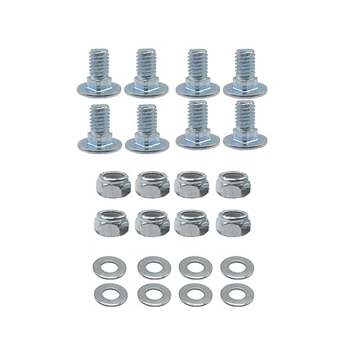 784-5581 Carriage Bolt & Nut kit 5/8" for MTD SnowBlowers Shave Plate Scraper Bar 784-5581A 790-00117-0637 790-00120-0637 784-5581A-0637 8/Set,Stainless Steel