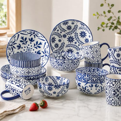 Ceramic Cereal Bowls Set of 6 (4 Count)