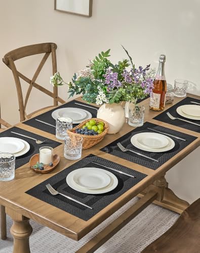 Black Frame Placemats Set of 6 (6 Count)