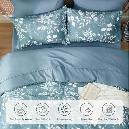 Floral Mineral Blue Comforter Set
