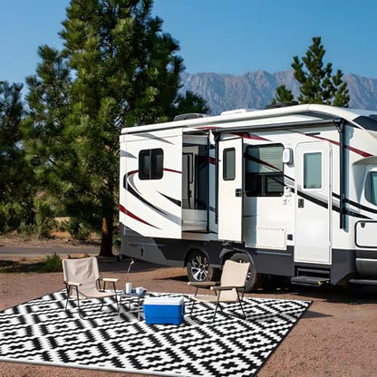 Outdoor Rug 8x10 ft Waterproof Reversible Mat
