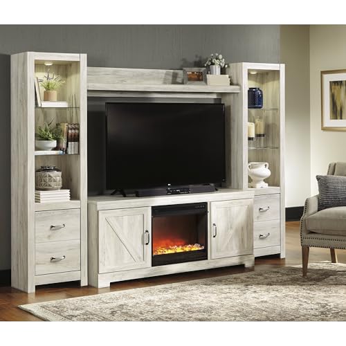 4 Piece Fireplace TV Stand Entertainment Center