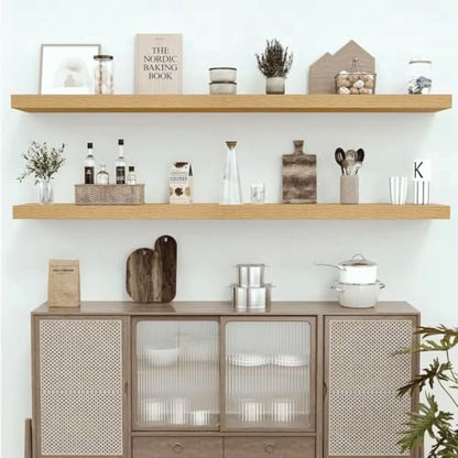Deep Floating Shelves 72x12” Set of 1