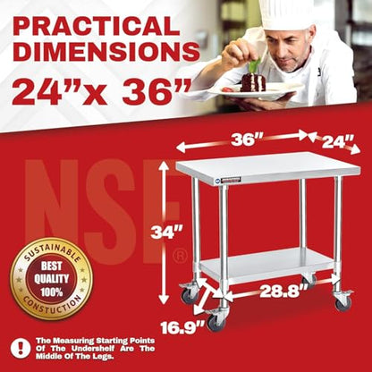 24x36 NSF Stainless Steel Cart