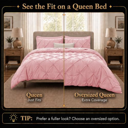 Queen Comforter Set Pink