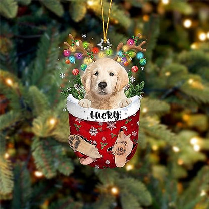 Golden Retriever Dog Christmas Ornament