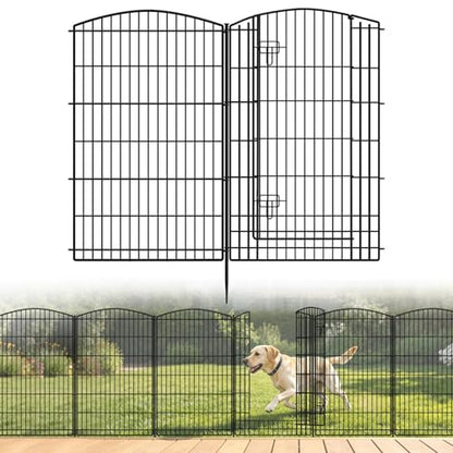 Decorative Garden Fence 12 Panels 26ft