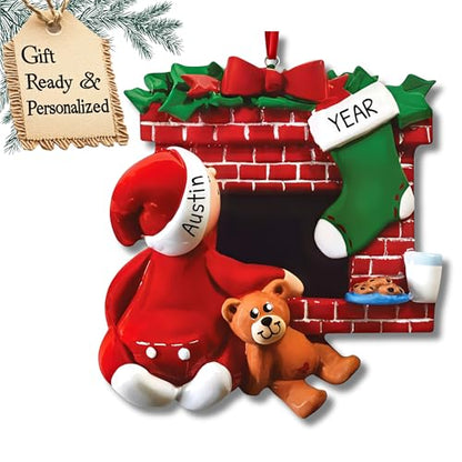 3D Fireplace Toddler Ornaments for Christmas Tree 2026