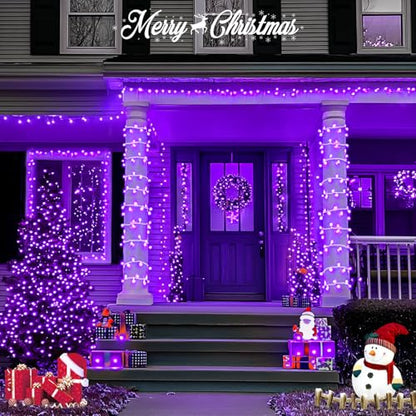 Connectable 91.5ft 250 LED Purple Halloween String Lights Indoor (91.5 Foot)