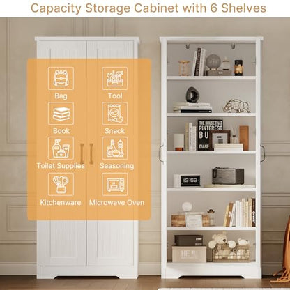 70" Tall Storage Cabinet