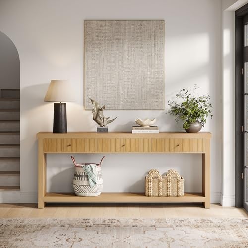 70.9 inch Console Table with 3 Drawers