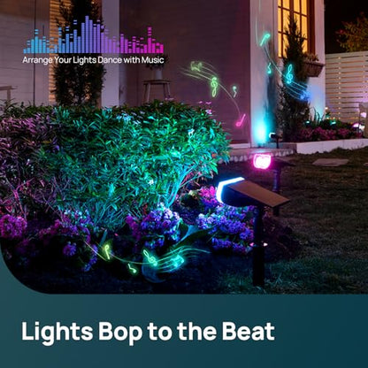 Smart Solar Spot Lights Outdoor SL5C (8 Count)