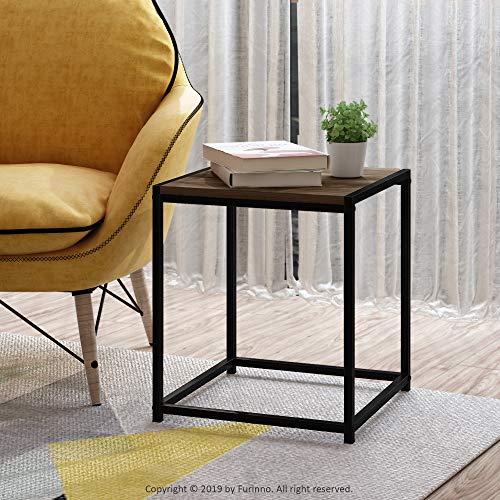 CAMNUS Metal Frame Square Side Table