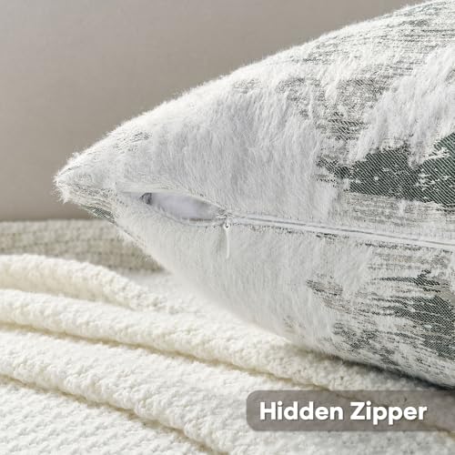 Pack of 2 Faux Cashmere Throw Pillow Covers 20x20 Inch (2 Count)