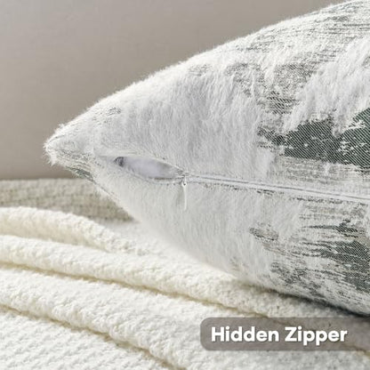 Pack of 2 Faux Cashmere Throw Pillow Covers 20x20 Inch (2 Count)