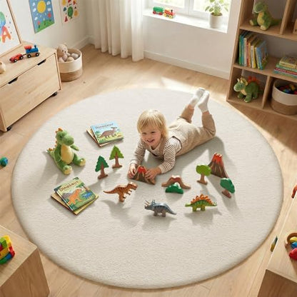 4ft Round Rugs for Bedroom Living Room (16.25 Sq Ft)