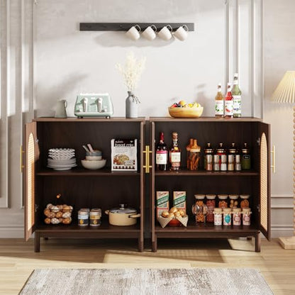 Set of 2 Rattan Sideboard (2 Count)
