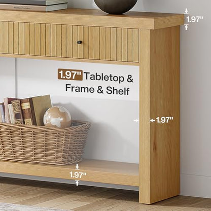 70.9 inch Console Table with 3 Drawers