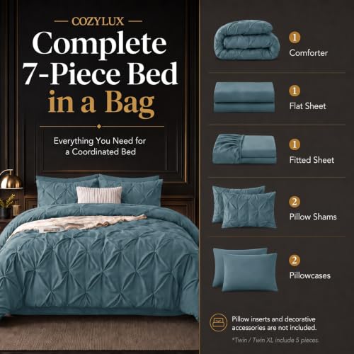 King Size Comforter Set Mineral Blue
