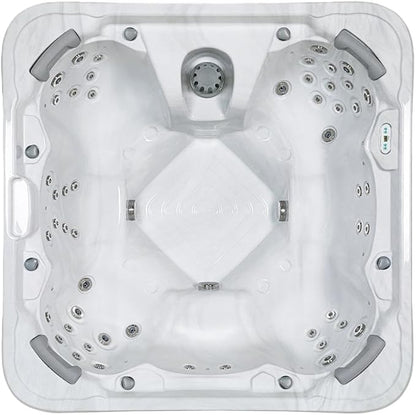Bueno Spa Chicago 7 - Person 54 Jets Acrylic Standard Hot Tub with New Arctic Max Insulation, Ozonator, LED Lights, and Cover