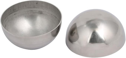 uxcell 76mm OD 1mm Thickness 304 Stainless Steel Hollow Half Round Railing Balls 2pcs