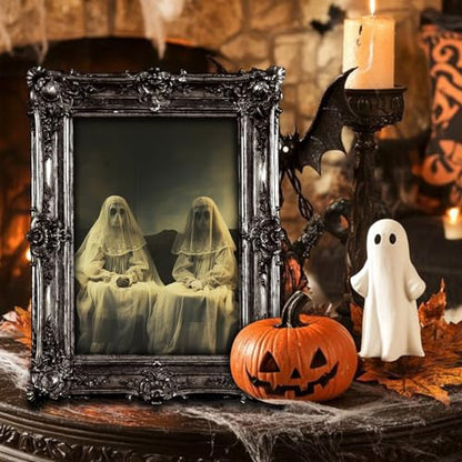 15 Halloween Gothic Mansion Haunted Horror Picture Frames (15 Count)