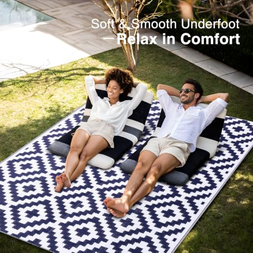 Outdoor Rug 5x8 ft Waterproof Reversible Mat