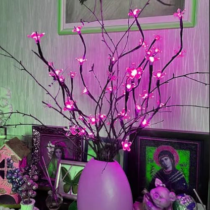 Battery Lighted Decorative Cherry Blossom Branches Lights
