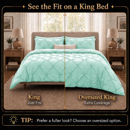 King Size Comforter Set Mint Green