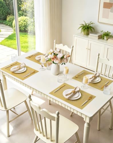 Gold Frame Placemats Set of 6 (6 Count)