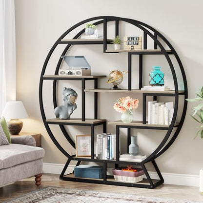 Bookshelf Round Bookshelves Etagere Bookcase