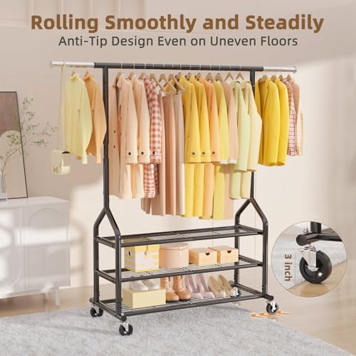 Heavy Duty Clothes Rack Load 556 LBS