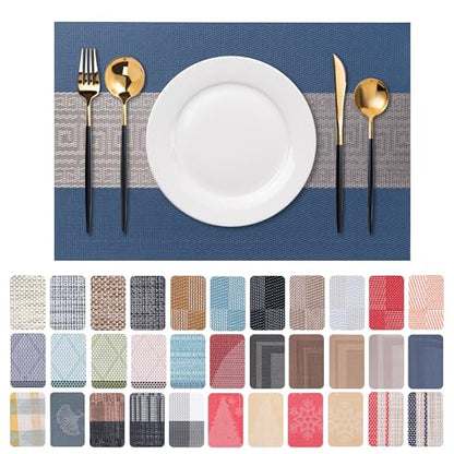 Placemats Set of 6 Washable Indoor (6 Count)