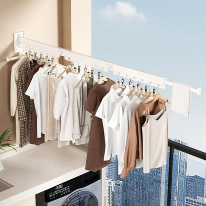 Wall Mounted Collapsible Clothes Drying Rack