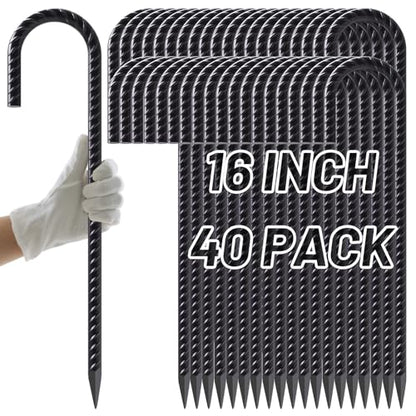 J Hook Rebar Stakes 16 Inch (40 Count)