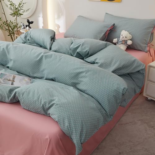 Vintage Green Floral Comforter Set King