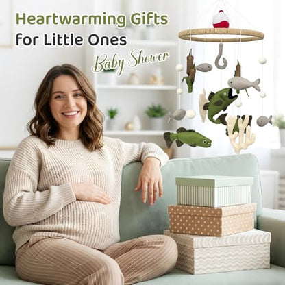 Baby Mobile for Crib Fishing Crib Mobile for Boys Baby Shower Gift