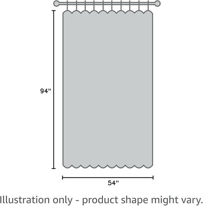 MIULEE 2 Panels Solid Color White Sheer Window Curtains Elegant Window Voile Panels/Drapes/Treatment for Bedroom Living Room (54 X 94 Inches White)