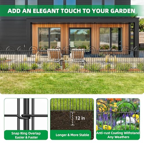 25 Panels No Dig Decorative Garden Fence