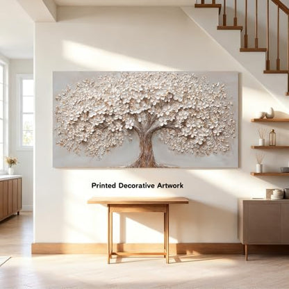 Canvas Wall Art Decor Prints Botanical Wall Art Pictures for Living Room Modern Large Tree of Life Wall Art Prints Artwork for Walls Bedroom Office Decor 24" X 48"Printed Decorative Painting