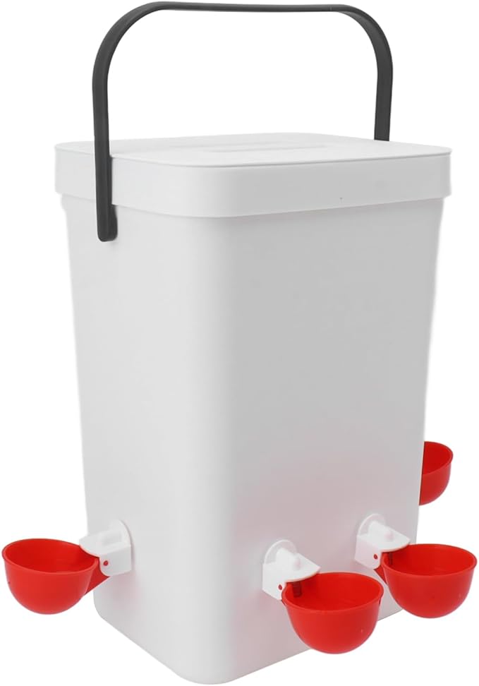 Large Capacity 12 Liter Automatic Chicken Waterer and Feeder Set Portable Poultry Hydration System