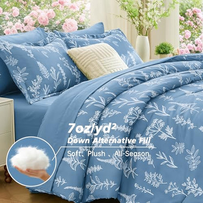 Ice Blue Full Comforter Set