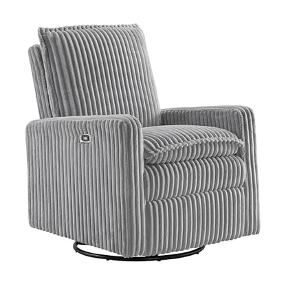 Uptown Power Glider Recliner Rocking Chair 270° Swivel for Nursery and Living Room