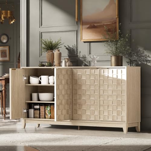 60" Sideboard Buffet Cabinet with Storage