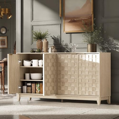 60" Sideboard Buffet Cabinet with Storage