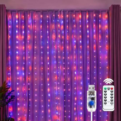 300 LED Fairy Curtain Lights